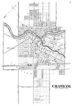 Old Street Maps Of Chatham Kent Chatham, Atlas: Kent County 1880, Ontario Historical Map