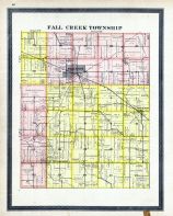 Henry County Indiana Map Fall Creek Township, Atlas: Henry County 1893, Indiana Historical Map