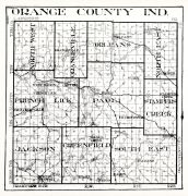 Orange County Indiana Map Orange County, Atlas: Indiana State Atlas 1934, Indiana Historical Map