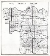 Pike County Indiana Map Pike County, Atlas: Indiana State Atlas 1934, Indiana Historical Map