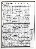 Putnam County Indiana Township Map Putnam County, Atlas: Indiana State Atlas 1934, Indiana Historical Map