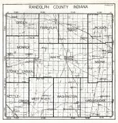 Randolph County Indiana Map Randolph County, Atlas: Indiana State Atlas 1934, Indiana Historical Map