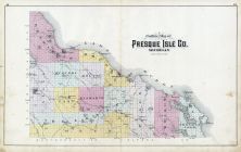 Presque Isle County Map Presque Isle County Outline Map, Atlas: Alpena - Presque Isle - Montmorency  Counties 1903, Michigan Historical Map