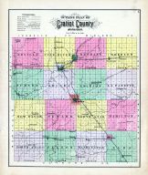 Gratiot County Township Map Outline Map, Atlas: Gratiot County 1889, Michigan Historical Map