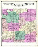 Ionia County Township Map Keene Township, Atlas: Ionia County 1875, Michigan Historical Map