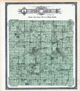 Spring Arbor Michigan Map Spring Arbor Township, Atlas: Jackson County 1911, Michigan Historical Map