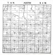 Mecosta County Plat Map Austin Township, Atlas: Mecosta County 193X, Michigan Historical Map