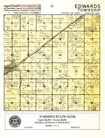 Kandiyohi County Township Map Edwards Township, Atlas: Kandiyohi County 1958, Minnesota Historical Map