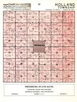 Kandiyohi County Plat Map Holland Township, Atlas: Kandiyohi County 1958, Minnesota Historical Map