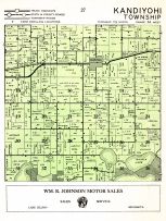 Kandiyohi County Township Map Kandiyohi Township, Atlas: Kandiyohi County 1958, Minnesota Historical Map