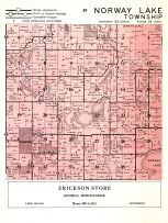 Kandiyohi County Township Map Norway Lake Township, Atlas: Kandiyohi County 1958, Minnesota Historical Map