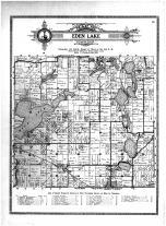 Stearns County Parcel Map Eden Lake Township, Rice Lake, Atlas: Stearns County 1912, Minnesota  Historical Map