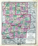 Delaware County Ohio Township Map Ohio County Map - Crawford, Delaware, Marion, Morrow, Union, Wyandot,  Atlas: Fayette County 1875, Ohio Historical Map