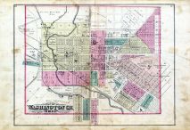 Washington Court House Ohio Map Washington Court House, Atlas: Fayette County 1875, Ohio Historical Map