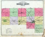 Defiance County Plat Map Defiance County Outline Map, Atlas: Defiance County 1890, Ohio Historical  Map