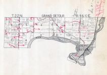 Grand Detour Illinois Map Grand Detour Township, Atlas: Ogle County 1946C, Illinois Historical Map