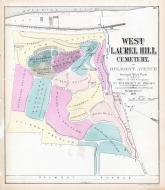 West Laurel Hill Cemetery Map West Laurel Hill Cemetery, Atlas: Philadelphia 1872 West Including Wards 24  And 27, Pennsylvania Historical Map