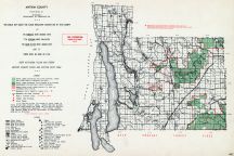 Antrim County, Atlas: Michigan State Atlas 1955, Michigan Historical Map