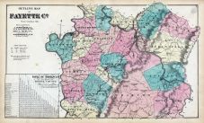 Fayette County Township Map Fayette County Outline Map, Atlas: Fayette County 1872, Pennsylvania  Historical Map