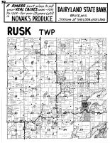 Rusk County Plat Map Rusk Township, Bear Lake, Atlas: Rusk County 1954, Wisconsin Historical Map