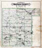 Waupaca County Township Map Waupaca County Outline Map, Atlas: Waupaca County 1889, Wisconsin  Historical Map