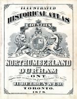 Northumberland And Durham Counties 1878 Ontario Historical Atlas