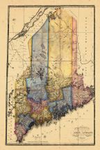 Map - Page 1 - A MAP/OF THE/STATE OF MAINE/FROM THE LATEST AND BEST AUTHORITIES./By/Moses Greenlear Esqr/1820., A MAP/OF THE/STATE OF MAINE/FROM THE LATEST AND BEST AUTHORITIES./By/Moses Greenlear Esqr/1820.