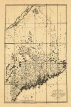 Map - Page 1 - MAP/OF THE/STATE OF MAINE/FROM THE LATEST AND BEST AUTHORITIES./BY Moses Greenleaf Esq./1822., MAP/OF THE/STATE OF MAINE/FROM THE LATEST AND BEST AUTHORITIES./BY Moses Greenleaf Esq./1822.