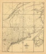 Map - Page 1 - MAP/OF/THE STATE OF /MAINE/WITH THE PROVINCE OF/NEW BRUNSWICK/BY/Moses Greenleaf/Engraved by J.H. Young and F. Dankworth, Philadelphia./[scale of miles]/THIRD EDITION/-//authorities./Jany. 1844., MAP/OF/THE STATE OF /MAINE/WITH THE PROVINCE OF/NEW BRUNSWICK/BY/Moses Greenleaf/Engraved by J.H. Young and F. Dankworth, Philadelphia./[scale of miles]/THIRD EDITION/-//authorities./Jany. 1844.