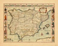 Map - Page 1 - Spaine: newly described with many adictions, both in the attires of the people, Spaine: newly described with many adictions, both in the attires of the people