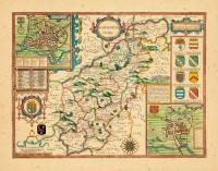 Map - Page 1, Northamtonshire... Jodocus Hondius Caelavit... 1610