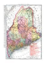 Map - Page 1, MAINE./RAILROADS. [LR] // Rand Mcnally and Co's Maine [ACROSS TOP]