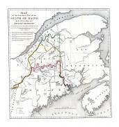 Map - Page 1, MAP OF THE NORTHERN PART OF THE STATE OF MAINE