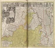DUCATUS WURTENBERGICI cum Locis limitaneis, utpote maxima parte CIRCULI SUEVICI [Plates 3 and 4 of this 4 plate map] 0244-00, Grosser Atlas