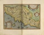TVSCIAE ANTIQVAE TYPVS. Ex contibus geographicis Ab. Ortelij. | Cum privilegio Imperiali et Belgico ad decennium. 1584. 0418-00, THEATRUM ORBIS TERRARUM