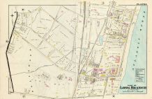 1889 LONG BRANCH, MONMOUTH COUNTY, NEW JERSEY ELBERON STATION & CASINO  ATLAS MAP 
