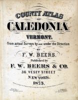 Caledonia County 1875 Vermont Historical Atlas