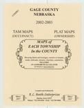 Gage County 2002 - 2003 Nebraska Historical Atlas